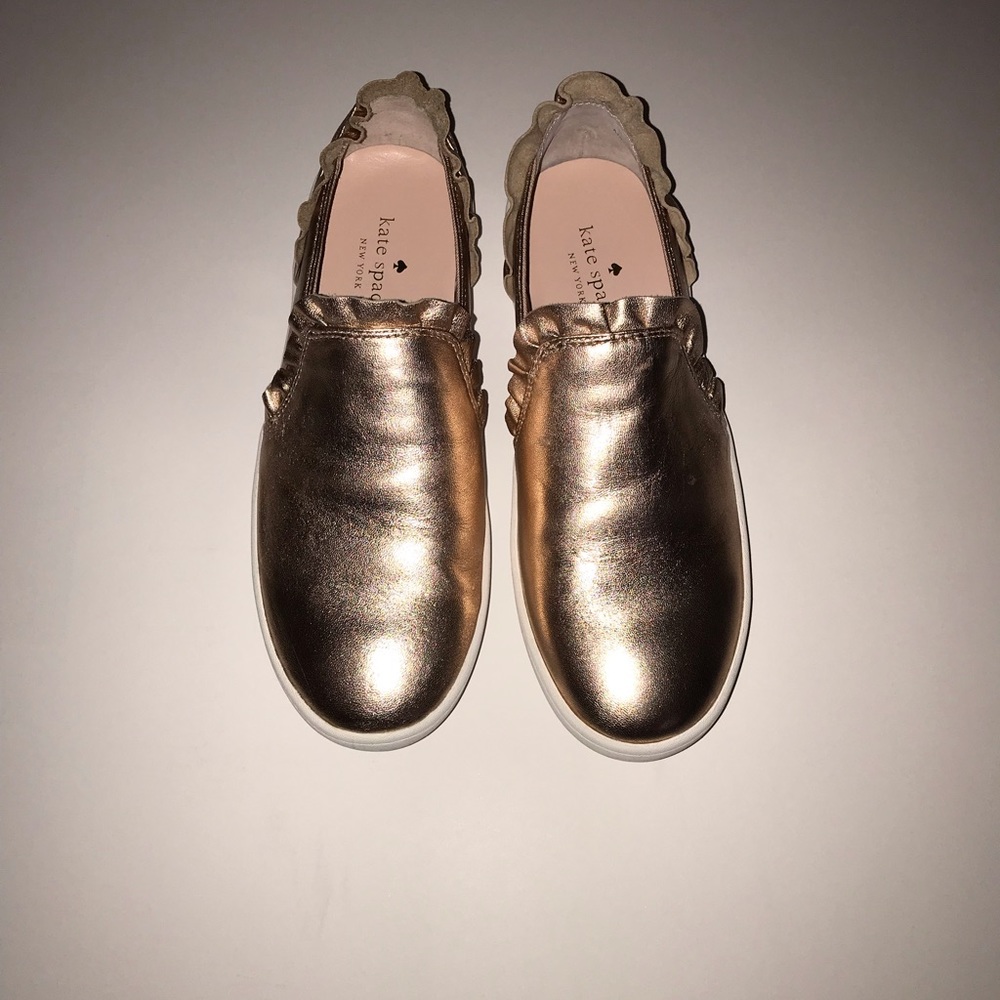 Kate Spade Lilly Metallic Rose Gold Sneaker